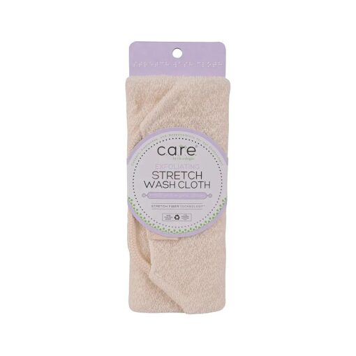 Sustainable Exfoliating Stretch Bath and Shower Wash Cloth, Certified Organic, 1 Count ( Pack of 1 )