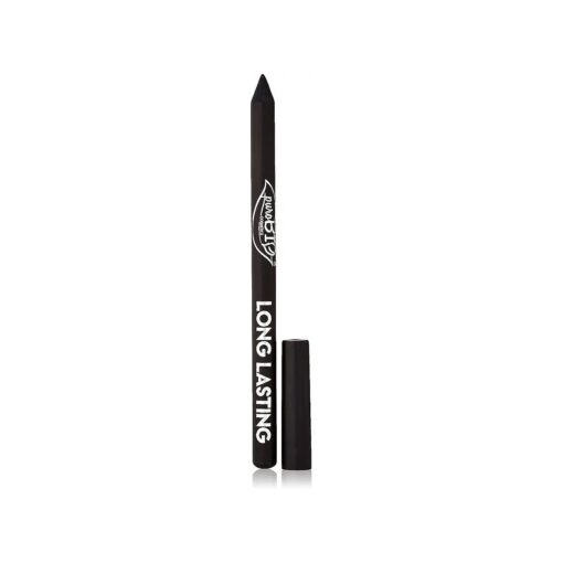 Certified ORGANIC High-pigmented and Long-Lasting Extra Black Eyeliner, Made with Coconut, Jojoba, Avocado, Baobab Oil, Vitamin E. ORGANIC.VEGAN, CRUELTY-FREE.NICKEL TESTED, MADE IN ITALY