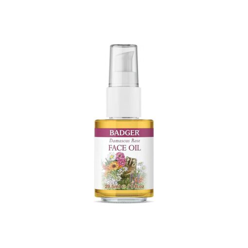 Badger Balm - Damascus Rose Antioxidant Face Oil - Certified Organic,1 oz .