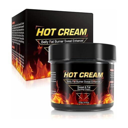 Hot Sweat Cream, Fat Burning Cream for Belly Natural Weight Loss Cream Weight Loss Workout Enhancer for Women and Men Cellulite Treatment for Thighs Legs Abdomen Arms and Buttocks