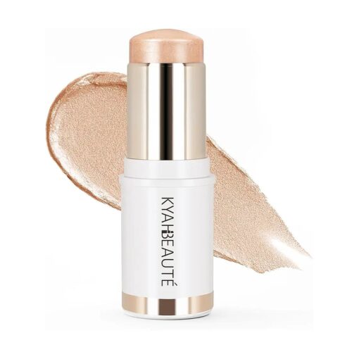 Dewy Highlighter Makeup, Highlighter Makeup Stick for Face and Body, Radiant & Shimmer Glow, Buildable Color for All Day | Vegan & Cruelty-Free | Champagne Rose Gold 15g/0.53fl.Oz