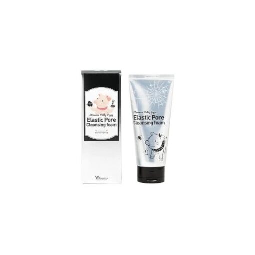 Elizavecca Milky Piggy Elastic Pore Charcoal 5 % Cleansing Foam 120ml | black mask face pack | charcoal cleansing | wash off face wash | Not Tested on Animals, No Parabens