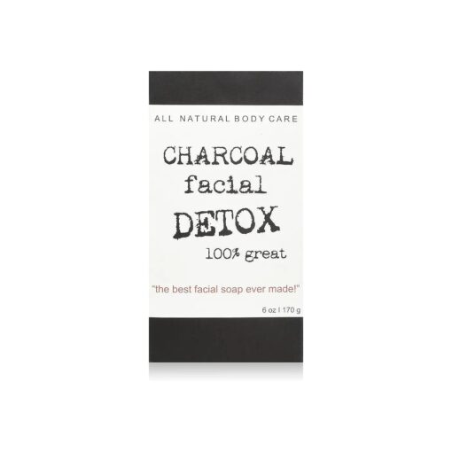 Charcoal Facial Soap DETOX,6 Ounce ( Pack of 2 )