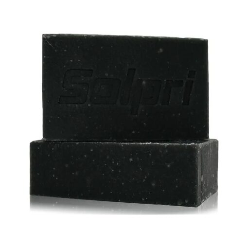 Solpri Shield Exfoliating Charcoal Soap Bar for Athlete 's Foot with Lemongrass Tea Tree 4 oz ( Two-Pack )