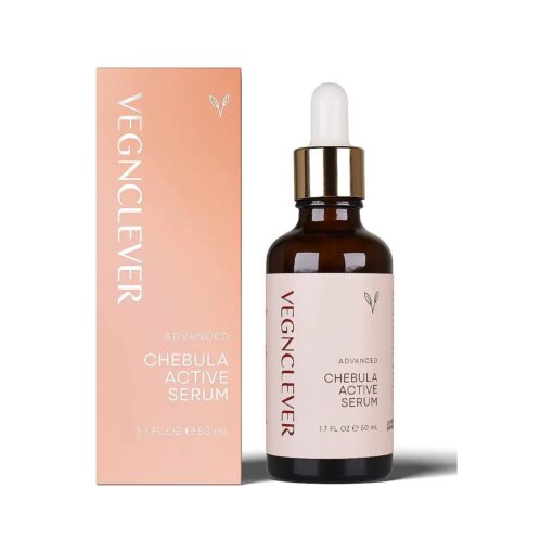 Chebula Active Serum for Face - Anti Aging Antioxidant Serum with Hyaluronic Acid and Vitamin C - Hydrating & Firming Facial Serum for Dark Spots, Fine Lines and Wrinkles, 1.7 Fl Oz