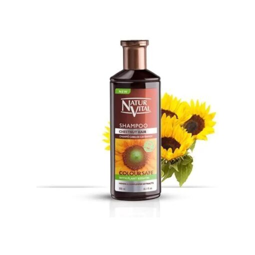 Hair Shampoo Henna Chestnut - Colour and Shine - 300 Ml / Natural & Organic