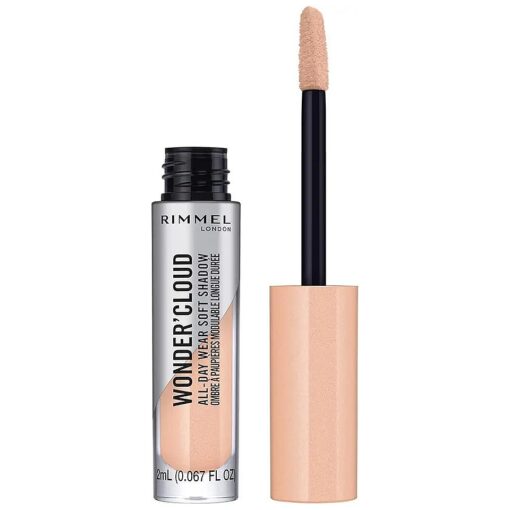 Rimmel London Wonder'Cloud Eyeshadow, Buildable, Long-Wearing, Built-In Primer, 005, Chill Peach, 0.06oz