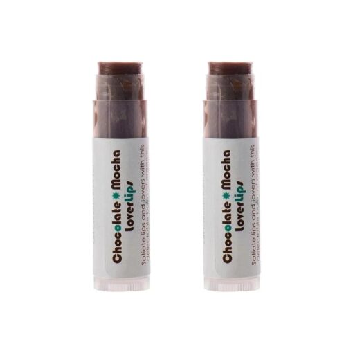 Living Libations - Organic 'Chocolate Mocha Lover Lips ' Lip Balm | Natural, Wildcrafted Clean Beauty ( 2-pack )