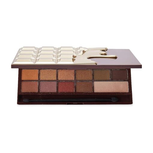 Makeup Revolution I Heart Makeup Palette Zestaw cieni do powiek Chocolate Golden Bar 22g ( 16 kolorAlw )