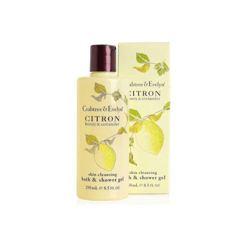 Crabtree & Evelyn Citron Honey & Coriander Bath and Shower Gel, 8.5 Fl Oz