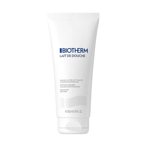 Biotherm Lait De Douche Cleansing Shower Milk for Unisex, 6.76 Ounce