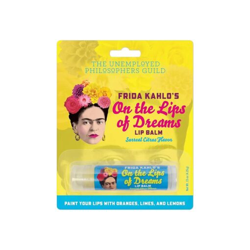 Frida Kahlo 's On The Lips of Dreams Lip Balm Tube, Citrus Flavored - Cruelty-Free and Made in The USA from Natural and Imported Ingredients