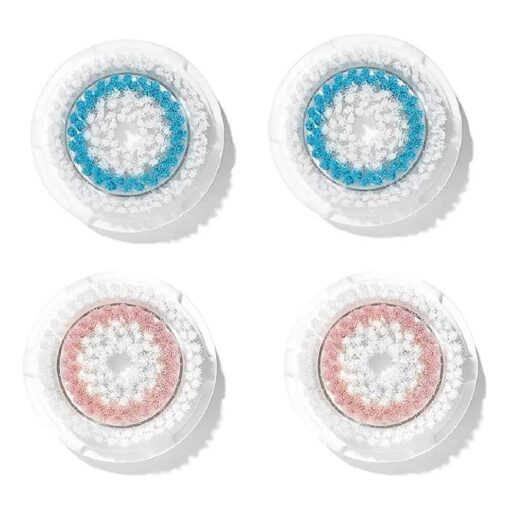 Clarisonic Deep Pore and Radiance Facial Cleansing Brush Head Replacement Set Compatible with Mia 1, Mia 2, Mia Fit, Alpha Fit, Smart Profile Uplift and Alpha Fit X