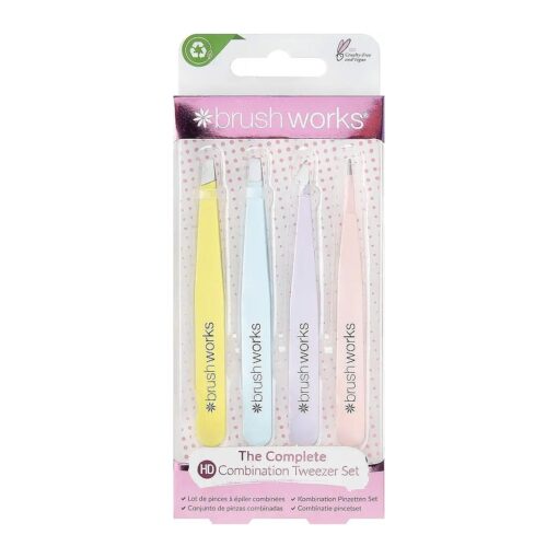 HD 4 Piece Combination Tweezer Set - Mixed