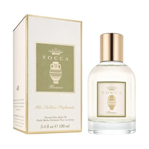 Tocca Florence Scented Dry Body Oil, 3.4 Fl Oz - Olio Sublime Profumato Body Fragrance Featuring Bergamot, Pear & Gardenia