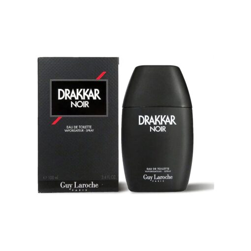 Drakkar Noir By Guy Laroche - Original Vintage Designer Fragrance Blend For Men - Fresh, Classic Evening Scent - Long Lasting Amber Fougere Aroma With Spicy Citrus Notes - 3.4 Oz EDT Spray