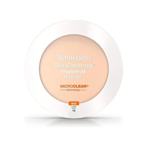 Neutrogena SkinClearing Mineral Powder, Classic Ivory 10, 0.38 Ounce ( Pack of 2 )