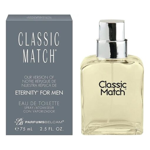 PB ParfumsBelcam Classic Match CM Eau De Toilette Spray, Our Version of a Designer, 2.5 Fl Oz