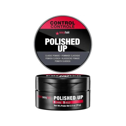 SexyHair Style Polished Up Pomade | Classic Polished Styles | Adds Shine | Washes Out Easily