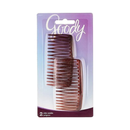 Goody WoMens Classics Mock Tort Comb, Side, 0.51 Inch, 2 Count