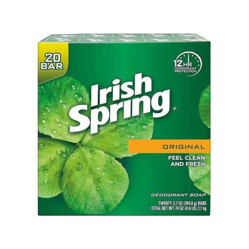 Irish Spring bar Soap ( 20/4 Oz Net Wt Oz ), Original, 80 Ounce ( Pack of 1 )