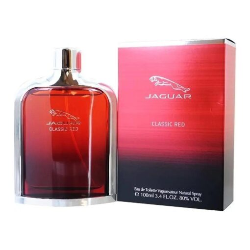 Jaguar Classic Red Eau De Toilette Spray for Men, 3.4 Ounce