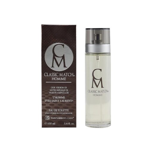 PB ParfumsBelcam Classic Match CM Eau de Toilette Spray, Our Version of a Designer, 3.4 Fl Oz .