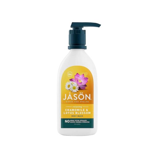 JASON Chamomile and Lotus Blossom Relaxing Body Wash, For a Gentle Feeling Clean, 30 Fluid Ounces