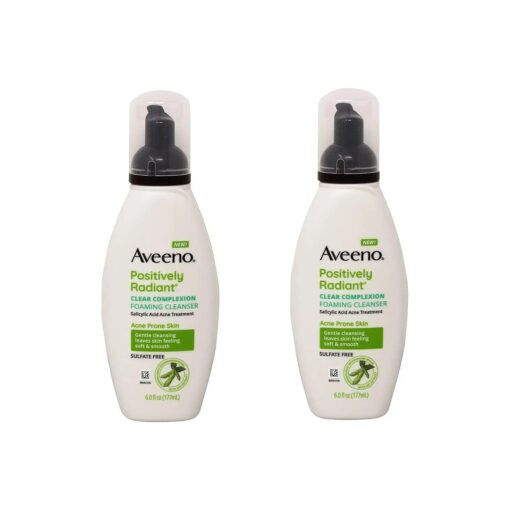 Aveeno Active Naturals Clear Complexion Foaming Cleanser 6 OZ ( PACK OF 2 )