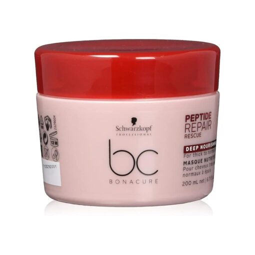 Schwarzkopf BC Bonacure Peptide Repair Rescue Treatment, Clear, 6.7 Fl Oz