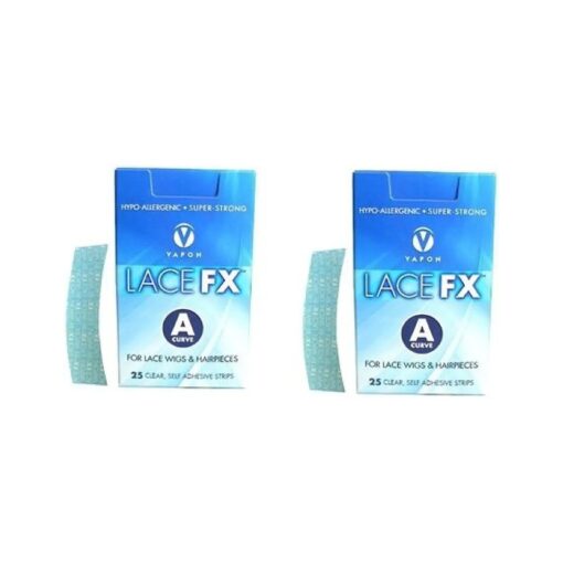 Lace FX A Curve Tape Hypo-allergenic Wig Hair Piece Adhesive Tape - 2 Packs by Vapon