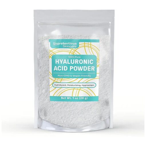 Hyaluronic Acid Powder ( 1 oz ) Food & Cosmetic Grade, Clear Resealable Bag