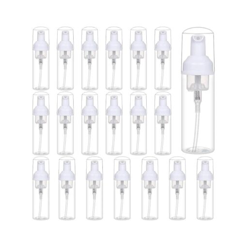 24 Pcs Foam Pump Bottle Dispenser Refillable 2oz/60ml for Hand Soap Shampoo Lash Cleanser Packaging Liquid Cleaning