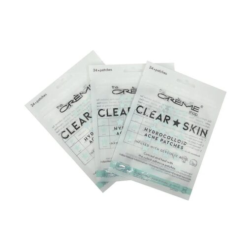 The Creme Shop Star Shape Clear Skin Hydrocolloid Dark Spot Acne Patches - Infused with Salicylic Acid + Witch Hazel | Adhesive patches that fight pesky pimples, ( 72 Patches / 3 Sizes )