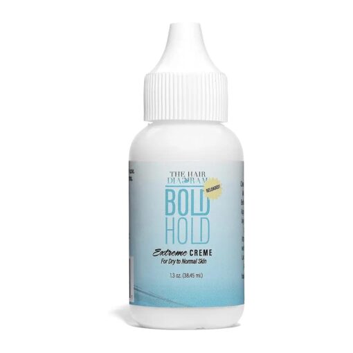 The Hair Diagram - Bold Hold Extreme Creme Reloaded - Strong Hold Glue for Lace Front Wigs and Hair Systems - Invisible Bonding - Non Toxic - No Odor or Latex - Humidity & Water Resistant- 1.3oz