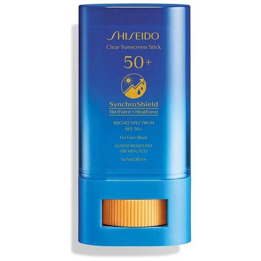 Clear Sunscreen Stick SPF 50+ - Invisible Broad-Spectrum Face Sunscreen - Wear Under & Over Makeup - Lightweight Formula - All Skin Types