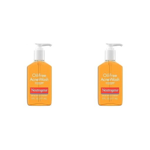 Neutrogena Oil-Free Acne Wash, 6 Fluid Ounce ( Pack of 2 )