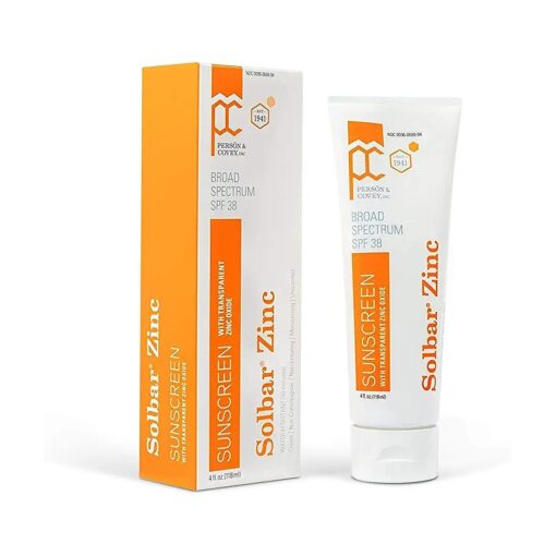 Sunscreen Zinc Unscented Transparent Cream SPF 38, 4 oz