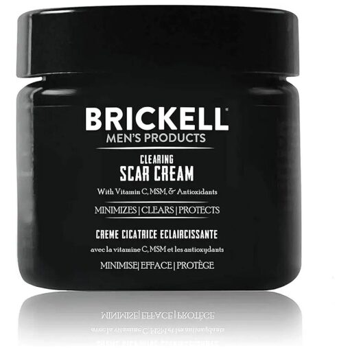 Brickell Men 's Clearing Scar Cream for Men, Natural and Organic Scar Clearing Cream to Reduce the Appearance of Scars and Even Skin Pigmentation, 2 Ounces, Scented