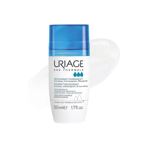 URIAGE Power 3 Clinical Strength Antiperspirant Deodorant | Long-Lasting, Fresh Scent for Sensitive Skin | 24-Hour Protection