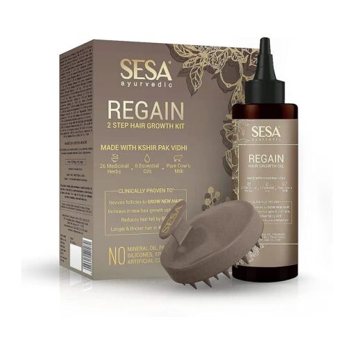 SESA Ayurvedic Regain 2 Step Hair Growth Kit I Clinically proven | manages Hairfall I facilitates Hair growth I 100 % Natural I Ayurvedic certified