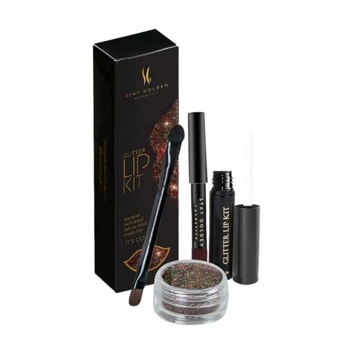 It 's Cocoa Glitter Lip Kit without Lip Liner, Smudge Proof, Long Lasting 2oz