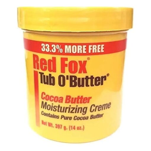 Red Fox Tub O ' Butter Cocoa, Moisturizing Creme 12 oz