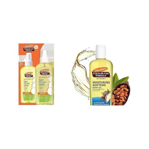 Palmer 's Cocoa Butter Soothing Oil, 5.1 Ounces and Moisturizing Body Oil, 8.5 Ounces Skin Care Bundle