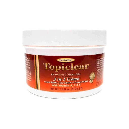 Topiclear 3 in 1 Creme Cocoa Butter, Shea Butter, Carrot Butter 18 fl oz