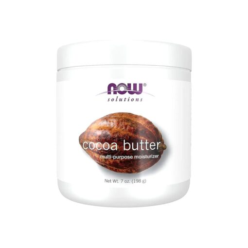 NOW Solutions, Cocoa Butter, Multi-Purpose Skin Moisturizer, Natural Moisture for the Whole Body, 7-Ounce