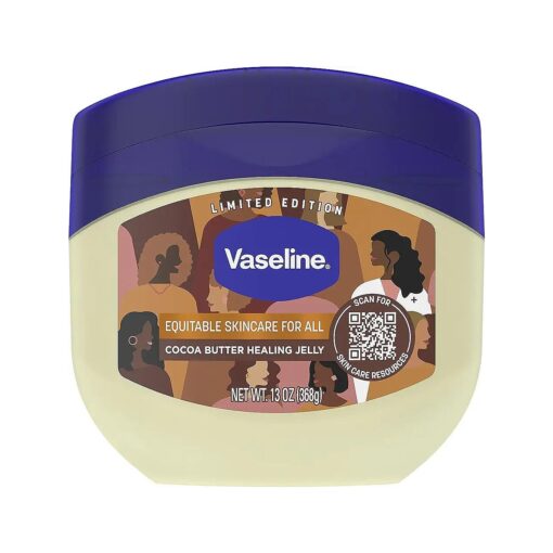 Vaseline Healing Jelly Moisturizer For Dry Cracked Skin Cocoa Butter Hypoallergenic 13 oz