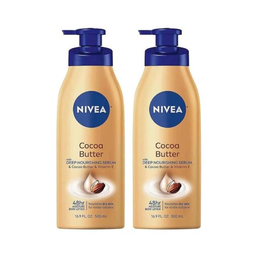 NIVEA Cocoa Butter Body Lotion 16.9 fl, oz, ( Pack of 2 )