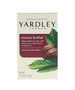 Yardley London Pure Cocoa Butter & Vitamin E Bar Soap, 4.25 Ounces /120 G ( Pack of 2 )