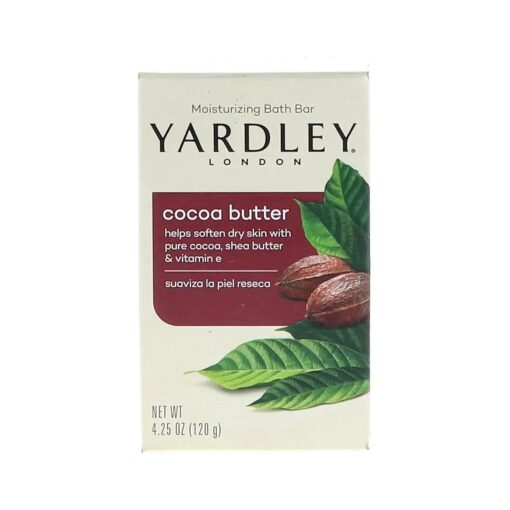 Yardley London Pure Cocoa Butter & Vitamin E Bar Soap, 4.25 Ounces /120 G ( Pack of 2 )